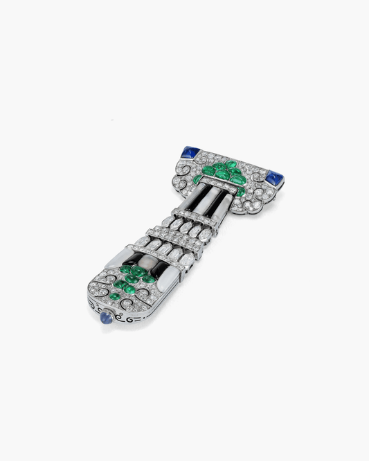 Art Deco Lapel Watch by Lacloche Frères