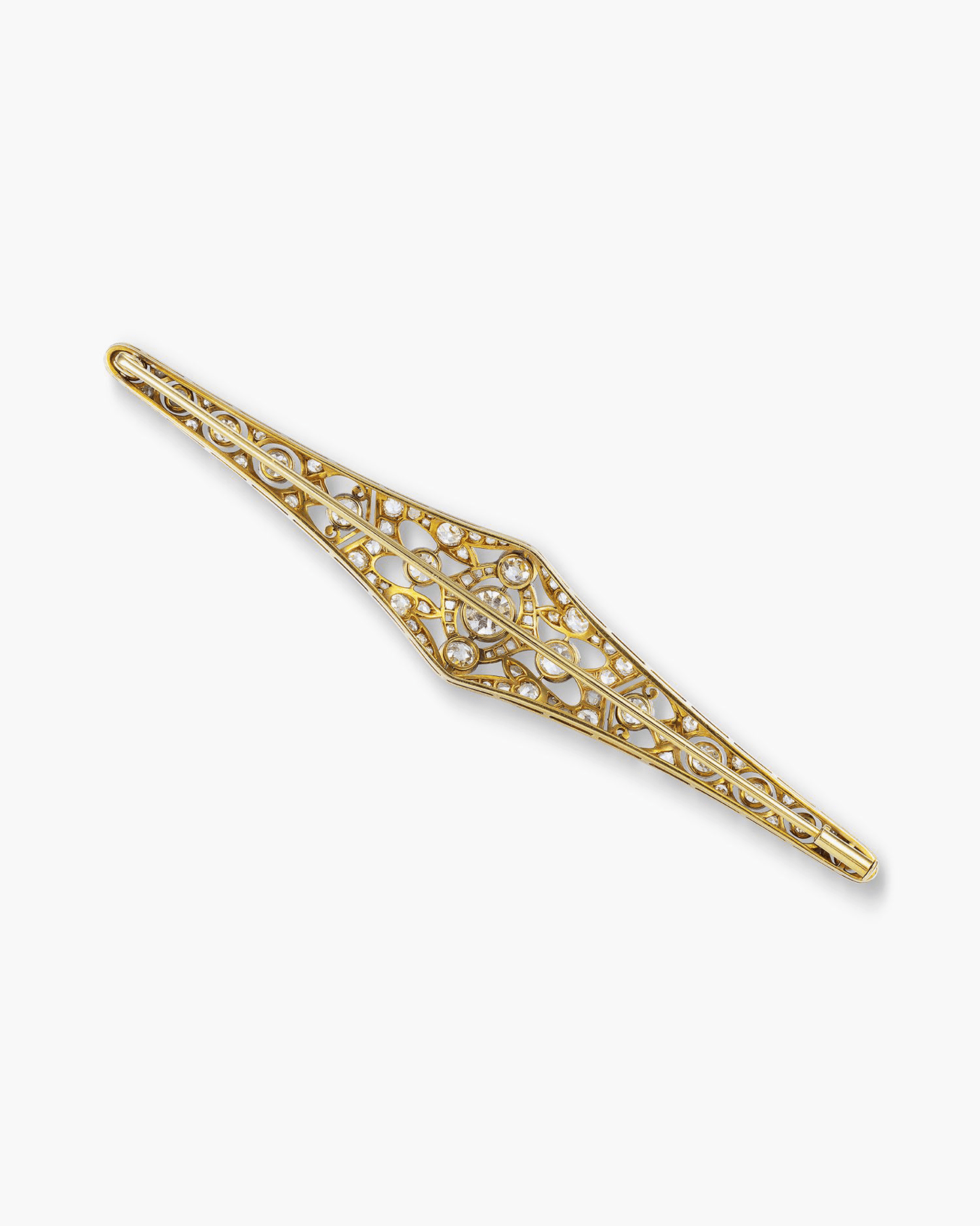 Edwardian Diamond Art Deco Brooch
