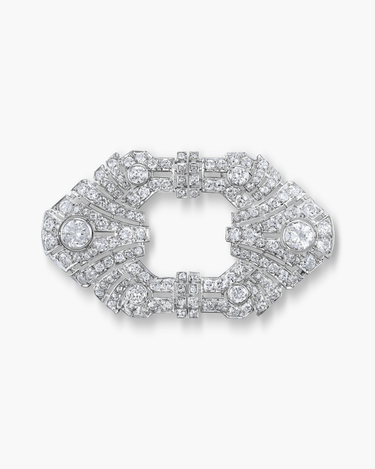 Art Deco Diamond Jabot pin