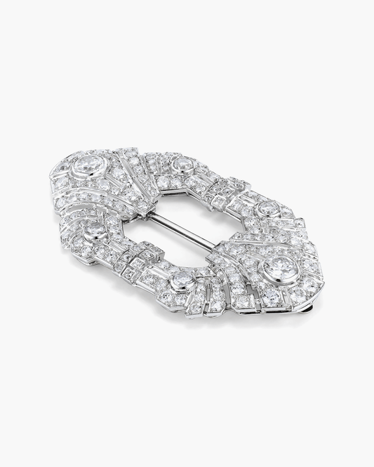Art Deco Diamond Jabot pin