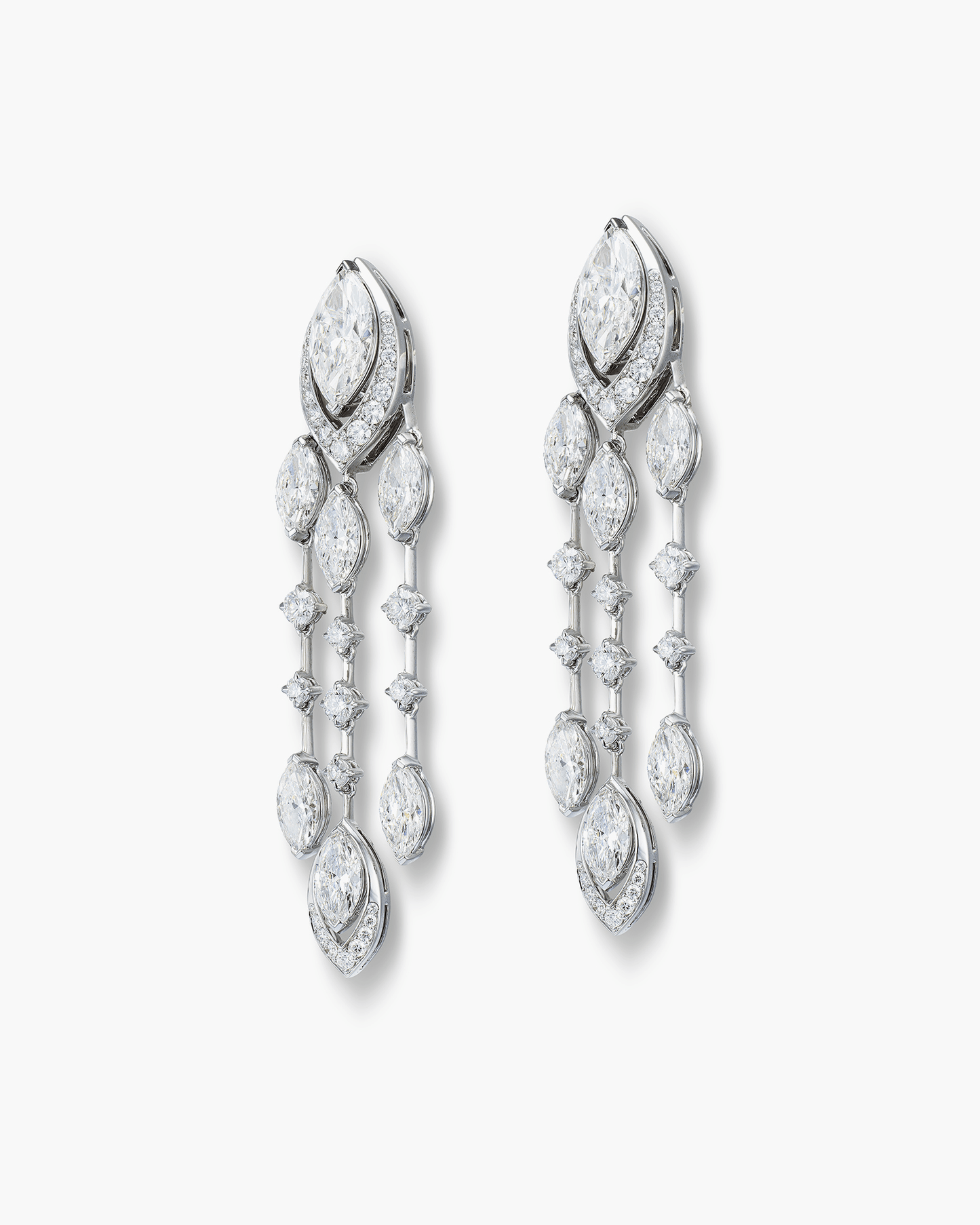 White Diamond Earrings