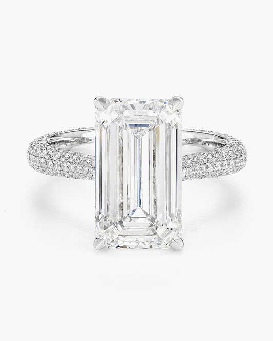 5.38 carat Emerald Cut Diamond Ring