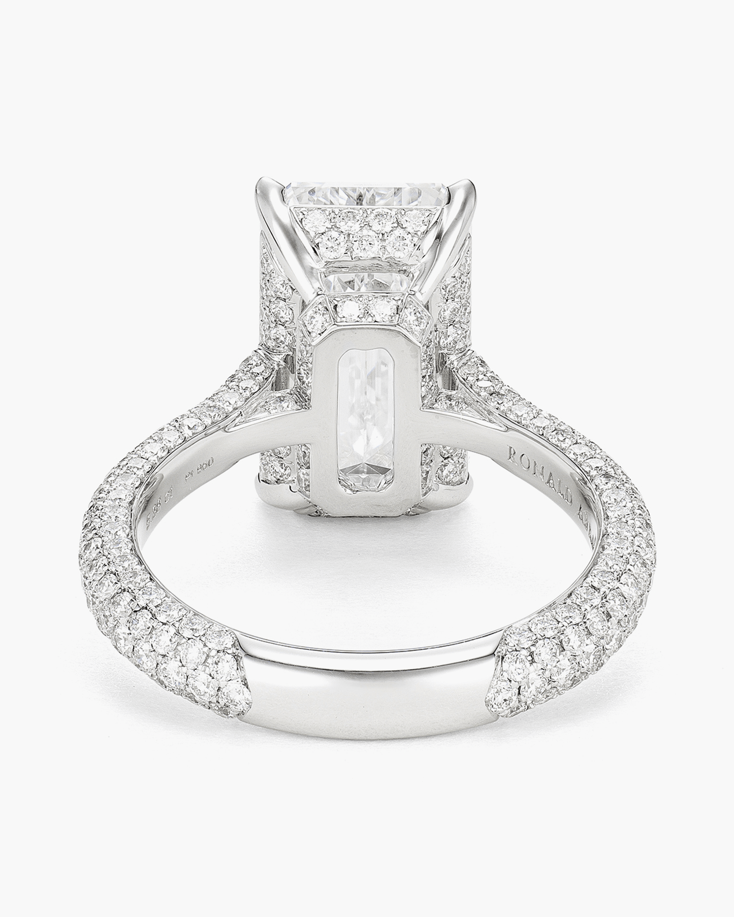 5.38 carat Emerald Cut Diamond Ring