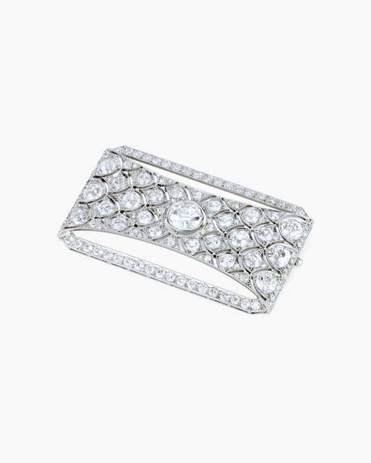 Art Deco Diamond Brooch