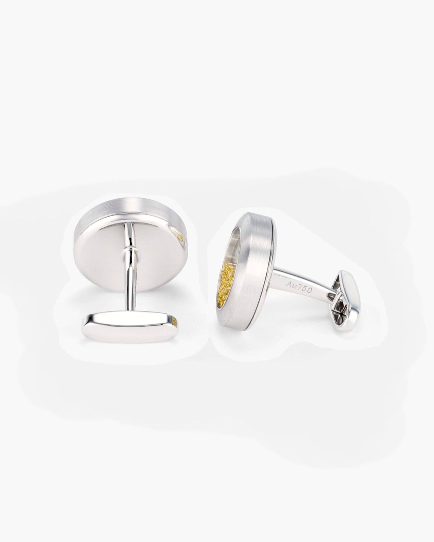 Coloured Diamond and Mother of Pearl Floating Cufflinks