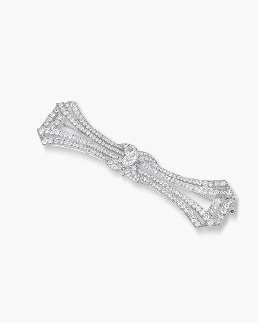 Art Deco Diamond Buckle Brooch by Cartier