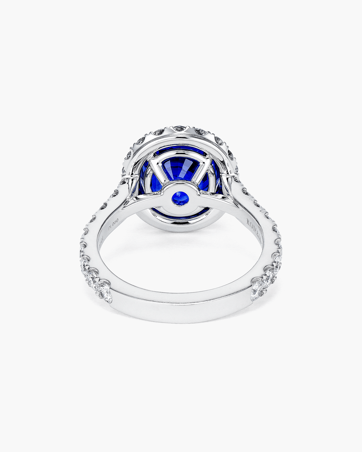4.29 carat Oval Shape Sri Lankan Sapphire and Diamond Ring