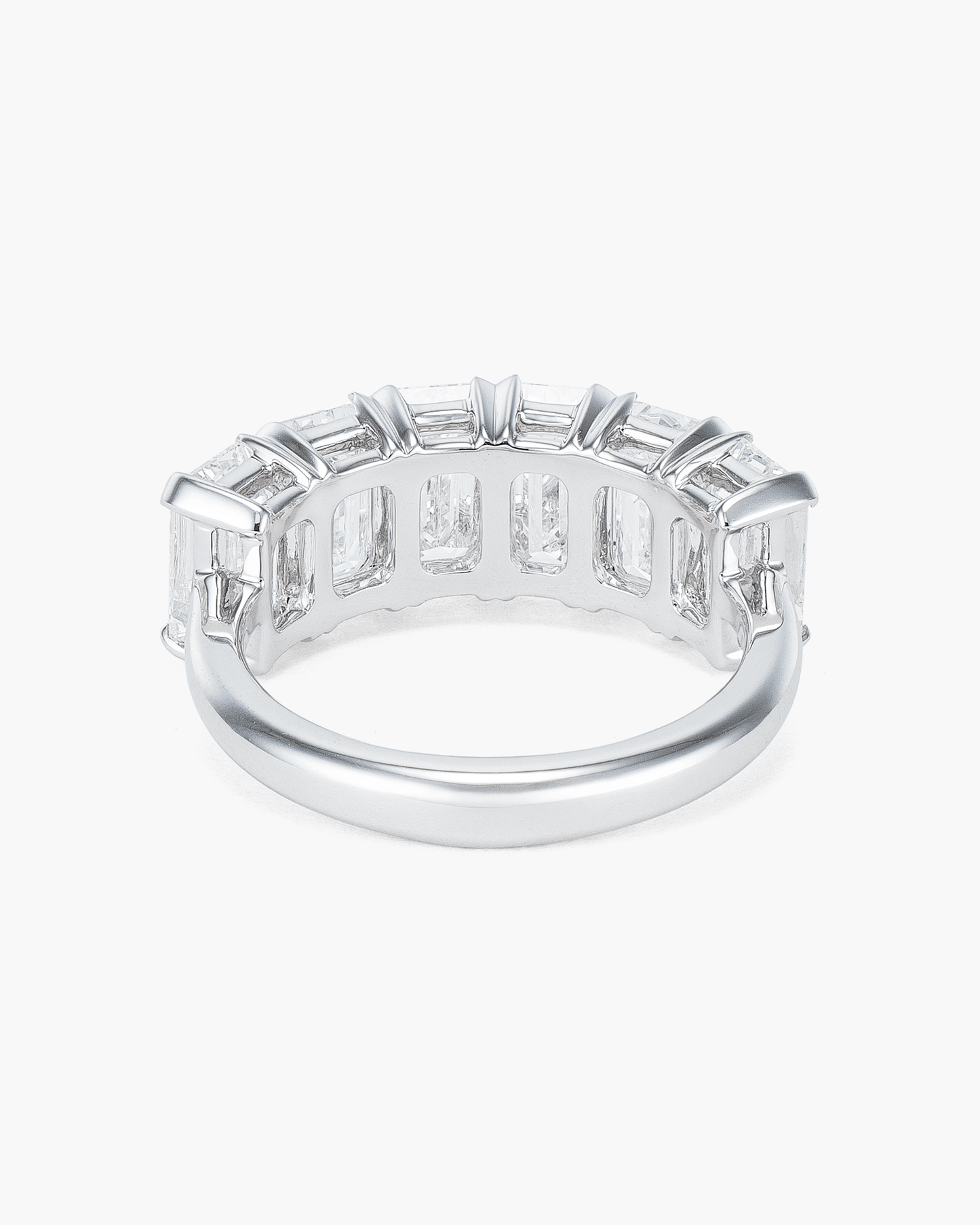 Emerald Cut Diamond Half Eternity Ring (0.70 carat)