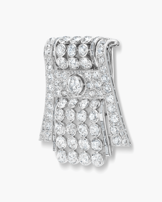 Art Deco Diamond Cascade Brooch by Boucheron