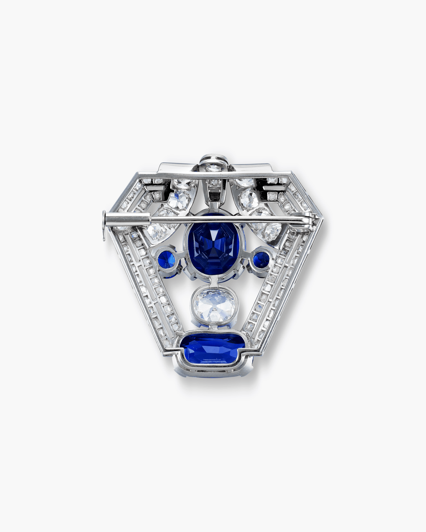 Estate Sapphire and Diamond Brooch
