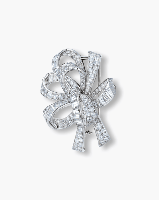 Estate Diamond Flot de Rubans Brooch by Van Cleef & Arpels