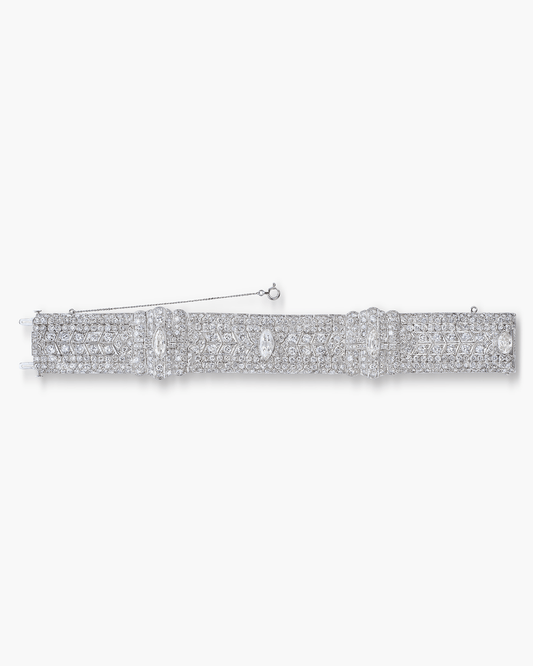 Art Deco Diamond Bracelet by J.E. Caldwell & Co.