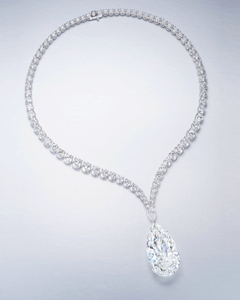 73.68 ct Snowdrop Diamond necklace