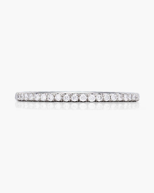 Round Brilliant Cut Diamond Titanium Eternity Ring