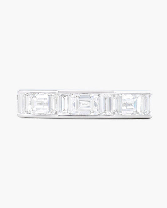 Gentlemen's Baguette Diamond Hexagonal Eternity Ring