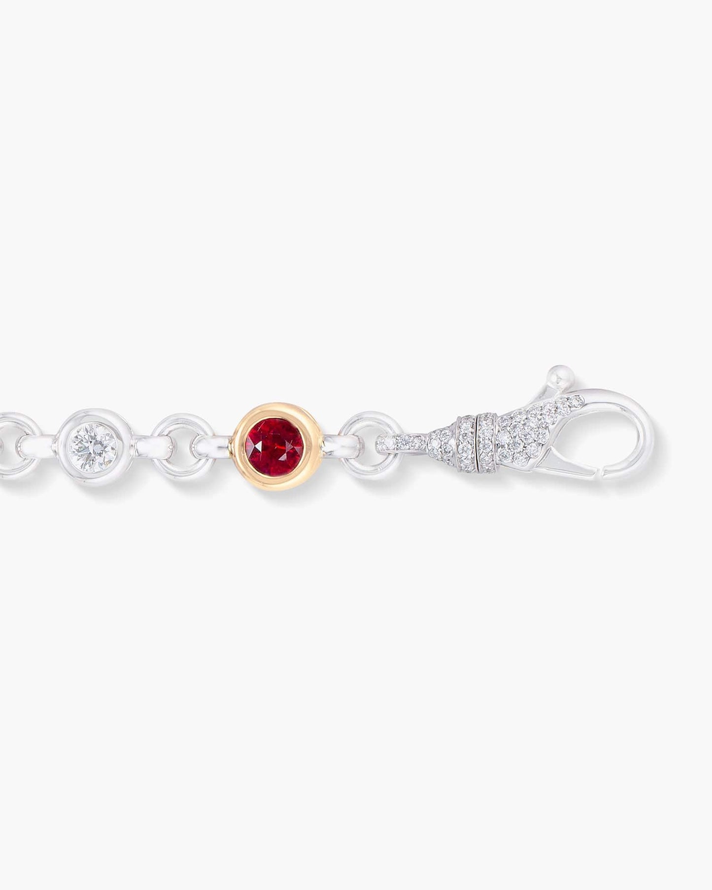 Burmese Ruby and Diamond Bracelet