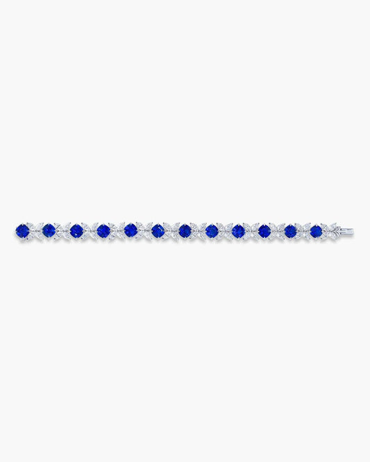 Cushion Cut Sapphire and Diamond Bracelet (1.18 carat)