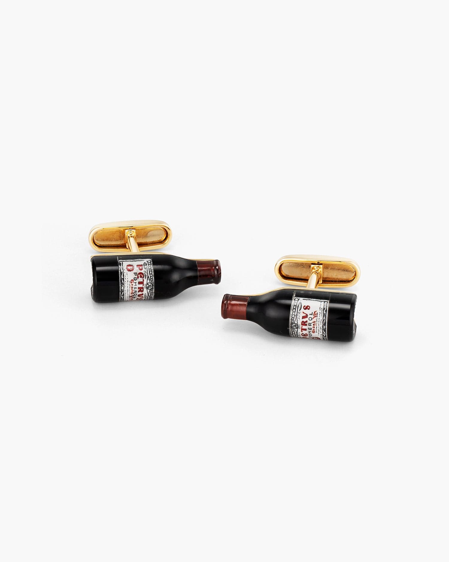 Hand Painted Wine Bottle Cufflinks Ronald Abram