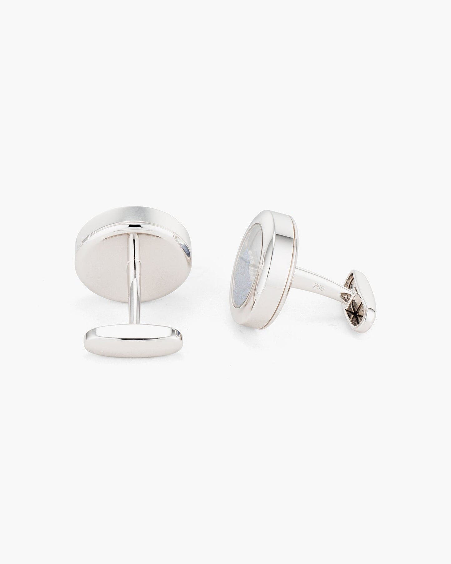Sapphire and Mother of Pearl Floating Cufflinks