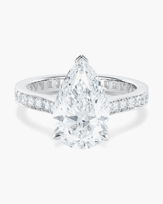 3.52 carat Pear Shape Diamond Ring