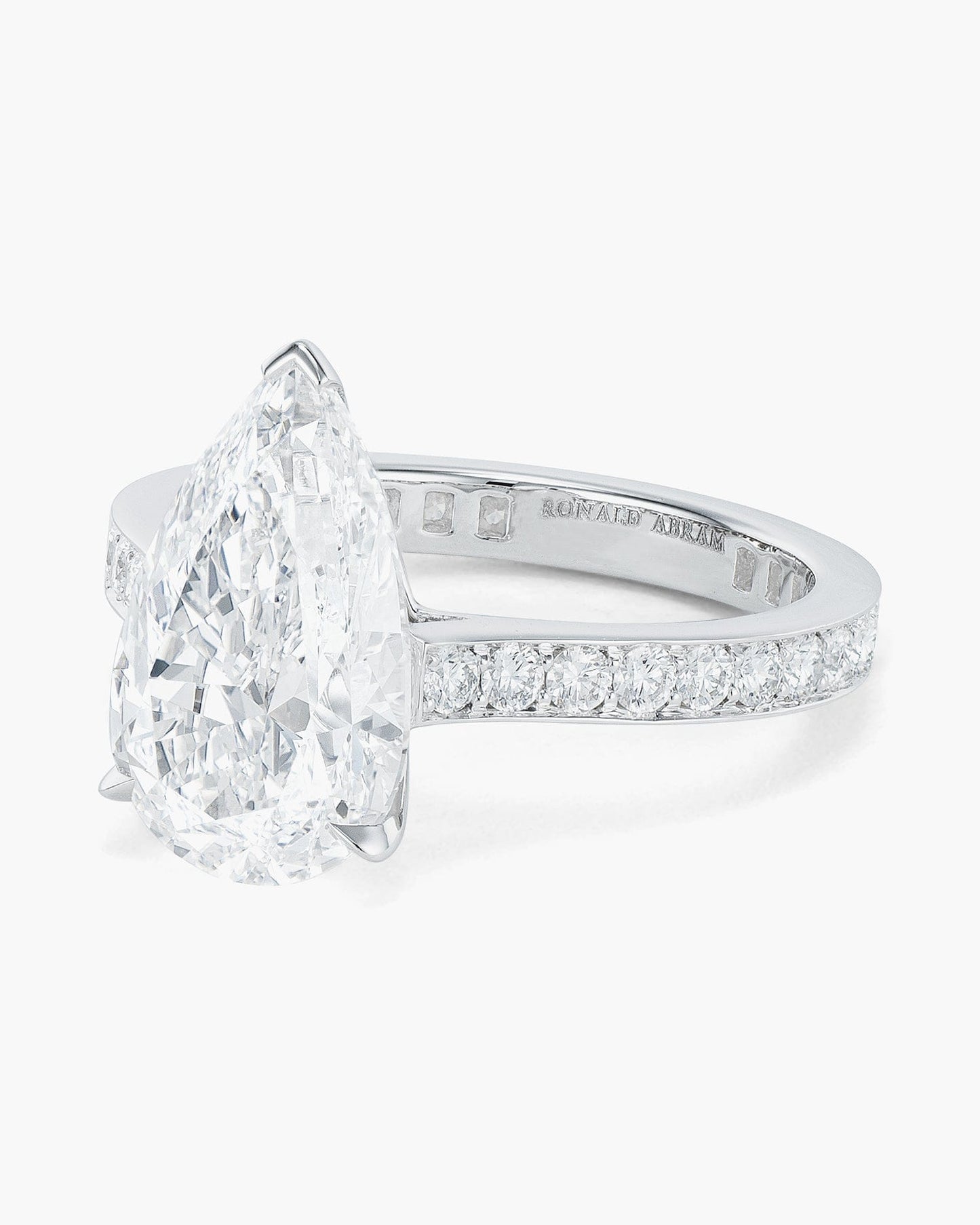 3.52 carat Pear Shape Diamond Ring