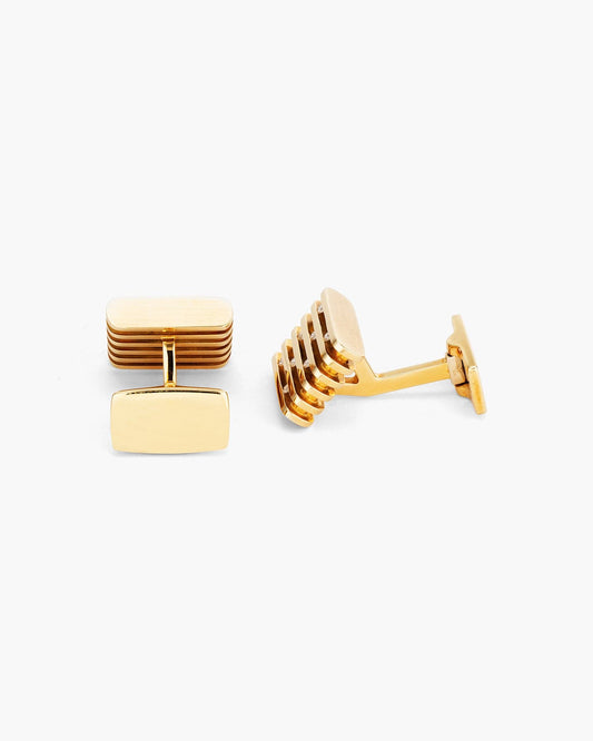 Square Grill Diamond Cufflinks