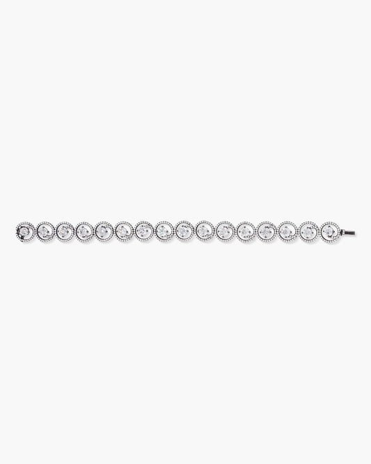 Round Brilliant Cut Diamond Black Platinum Bracelet (0.43 carat)