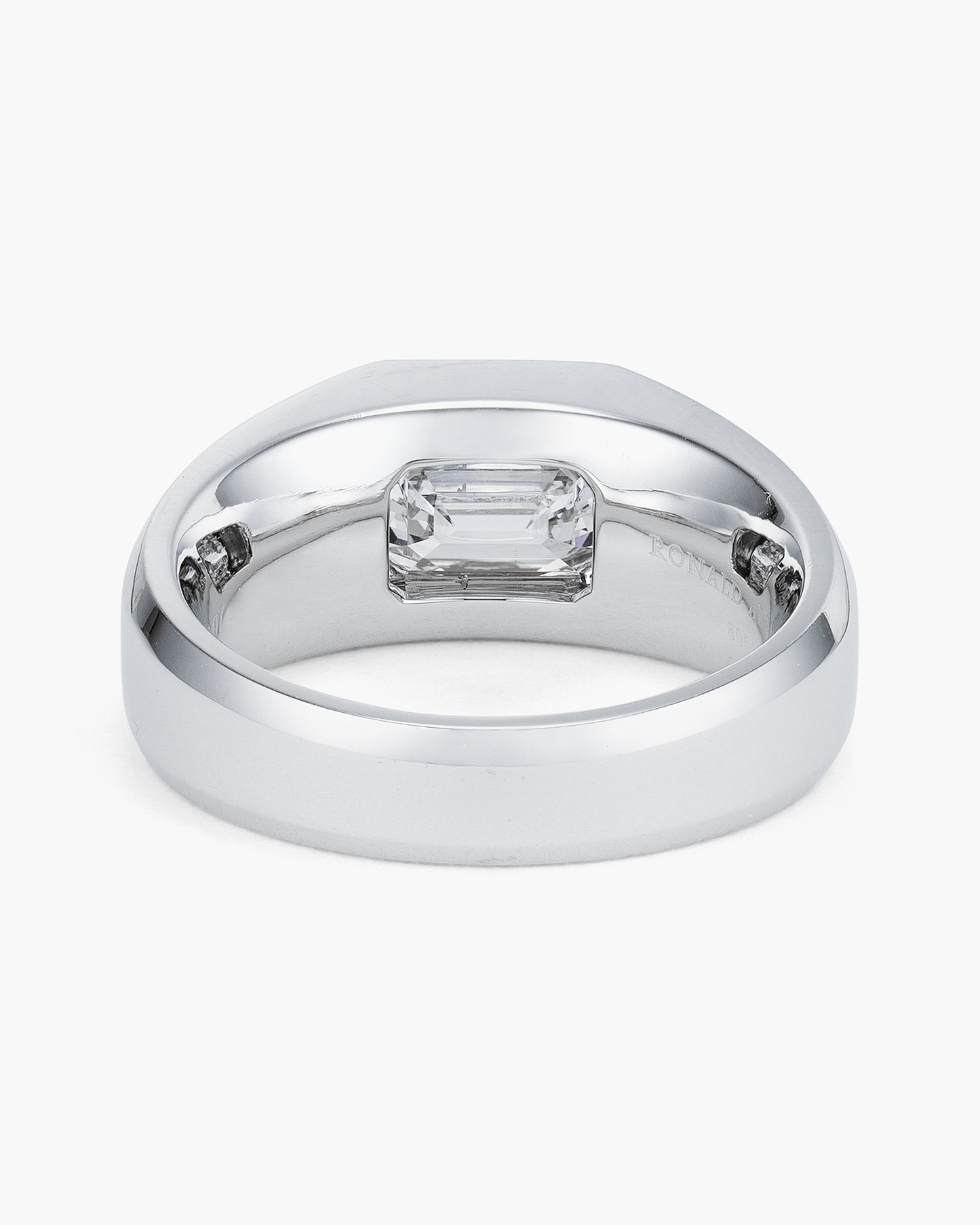 3.07 carat Emerald Cut Diamond Gentlemen's Ring