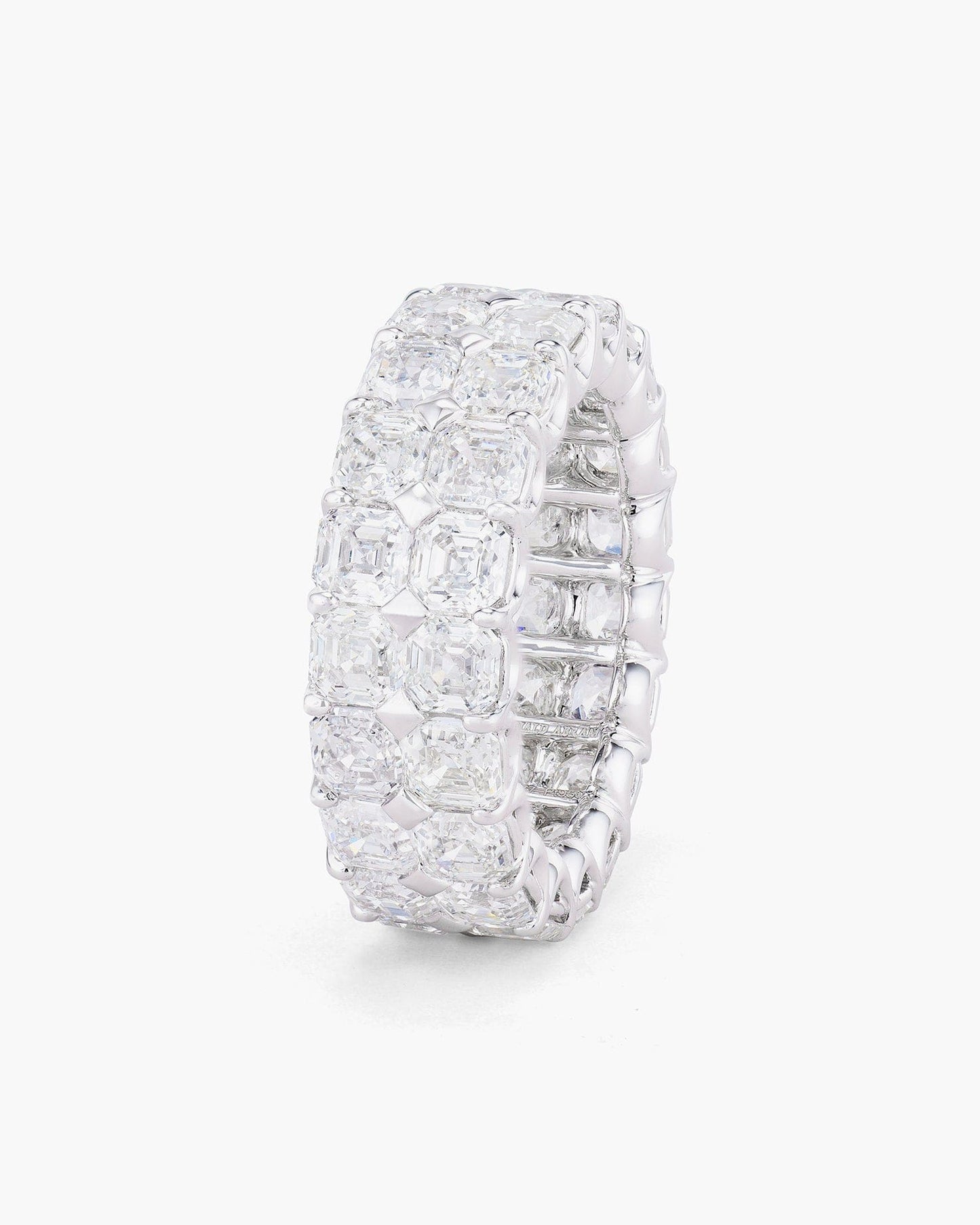 Double Row Asscher Cut Diamond Eternity Ring (0.23 carat)