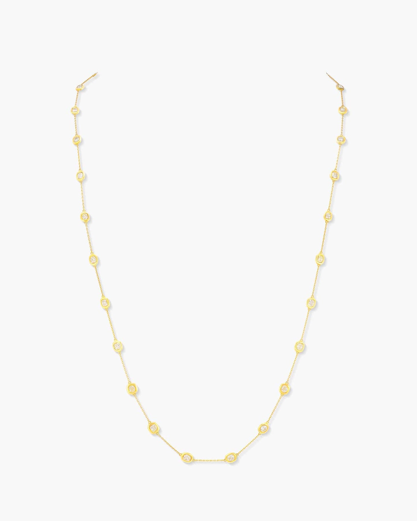 Fancy Shaped Yellow Diamond Necklace, 5.74 carats