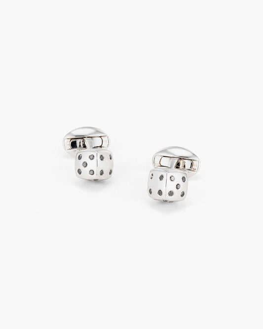 Black Diamond Dice Cufflinks