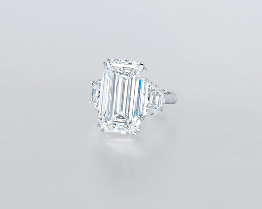 13.48 carat Emerald Cut Diamond Ring