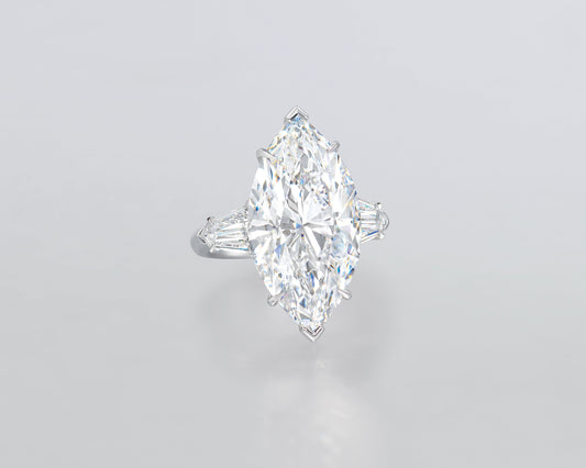 13.31 carat Marquise Shape Diamond Ring