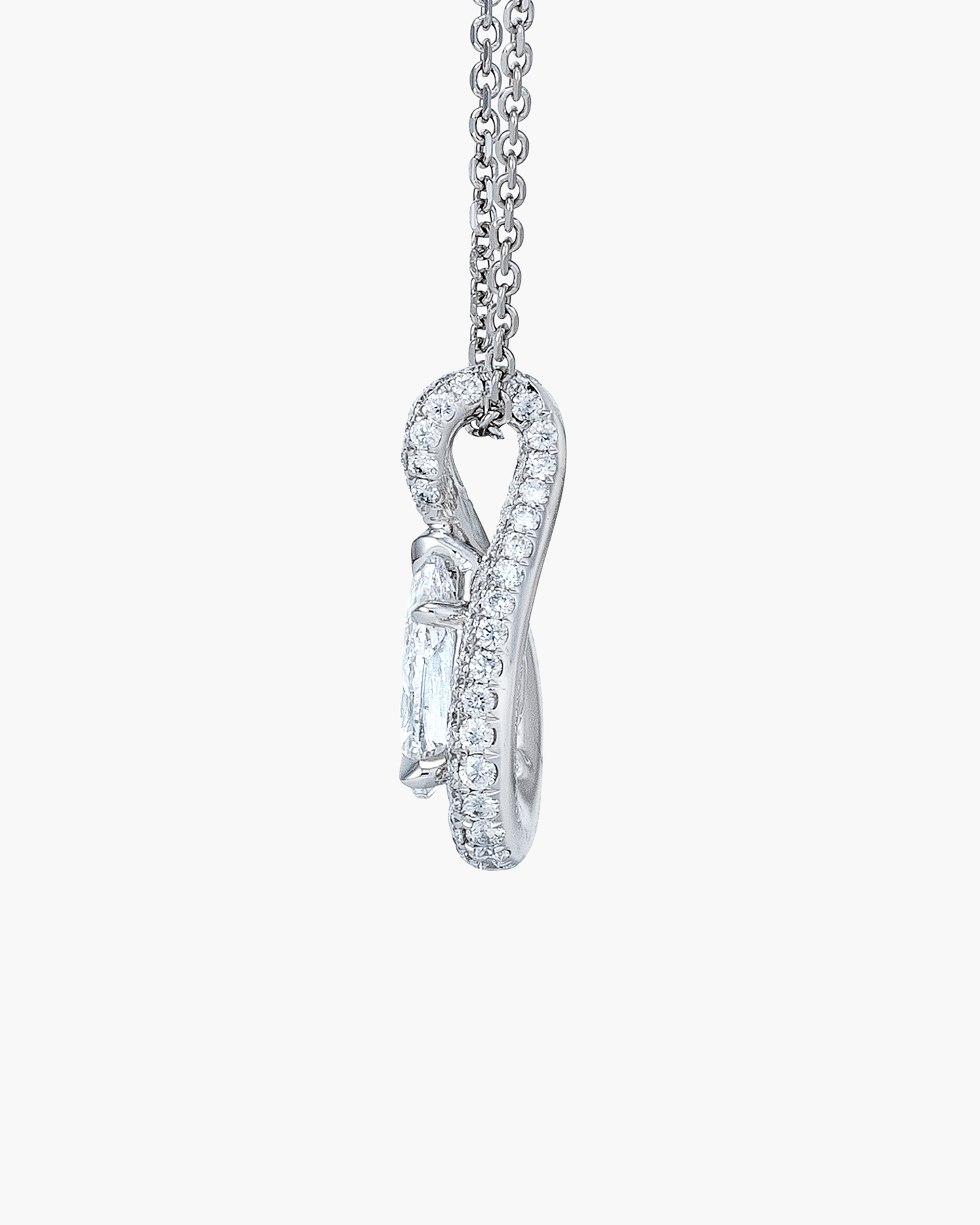 0.70 carat Pear Shape Diamond Pendant Necklace