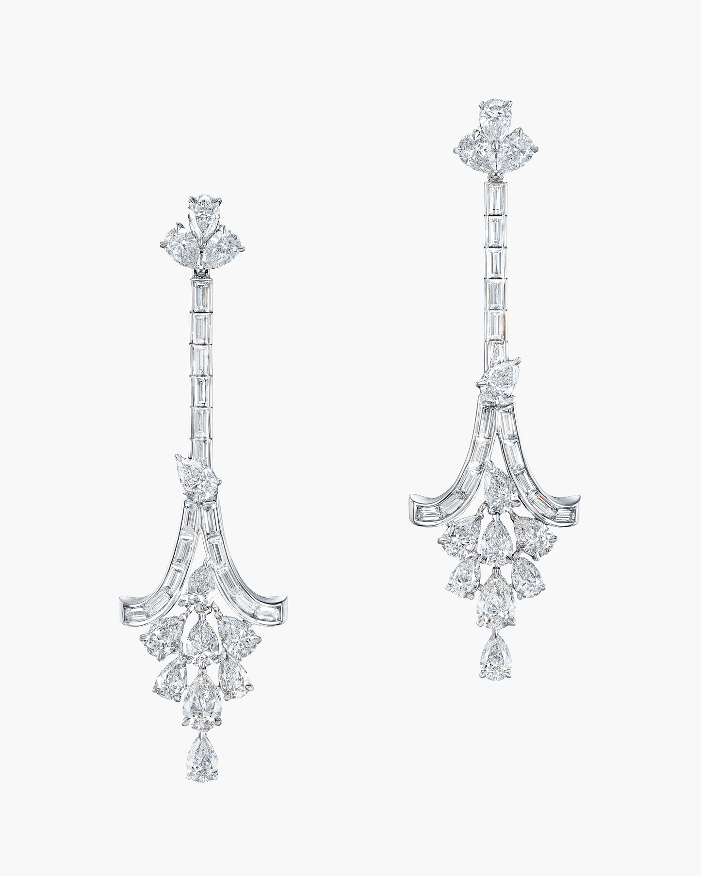 White Diamond Earrings