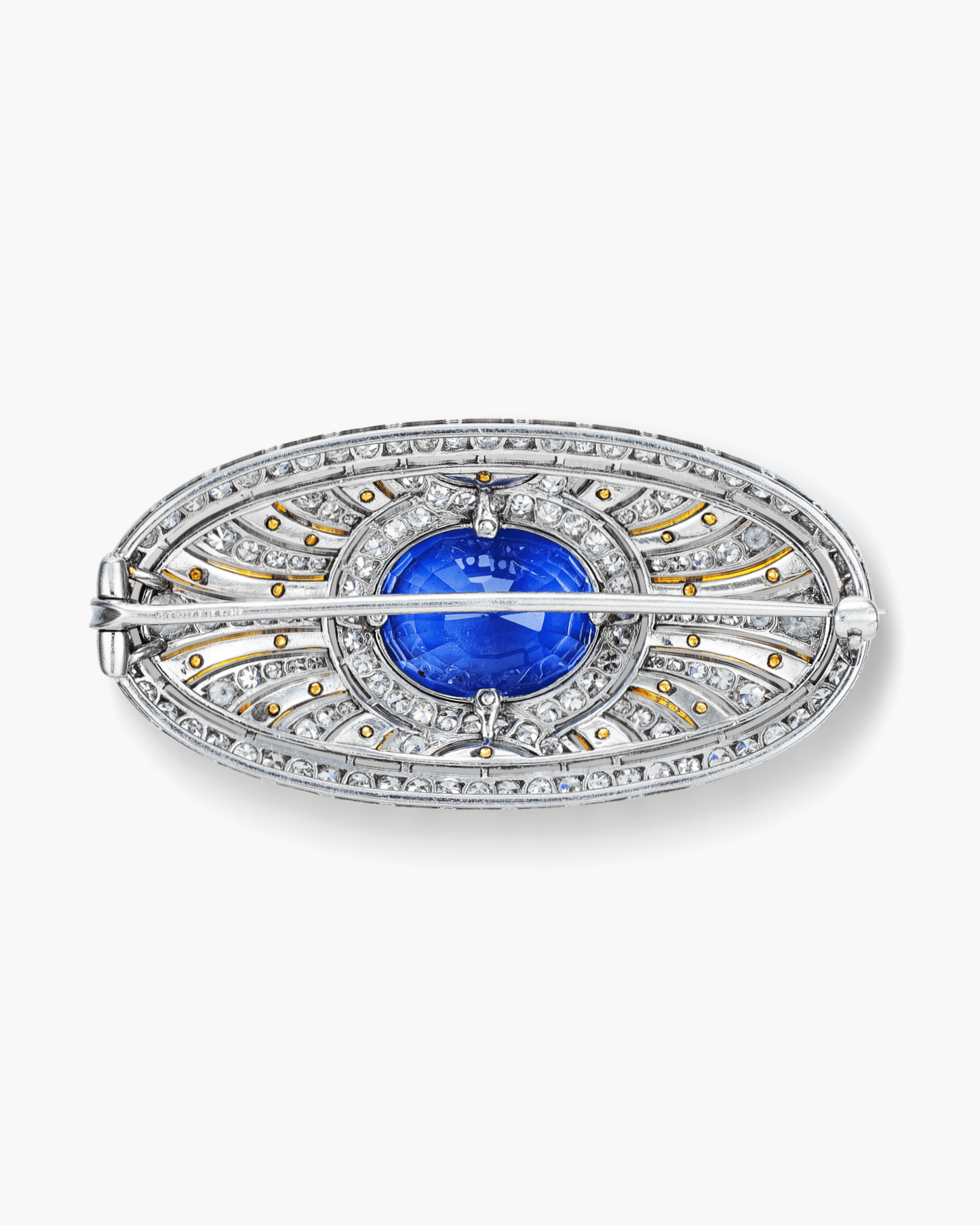 Art Deco Sapphire and Diamond Brooch by Dreicer & Co.