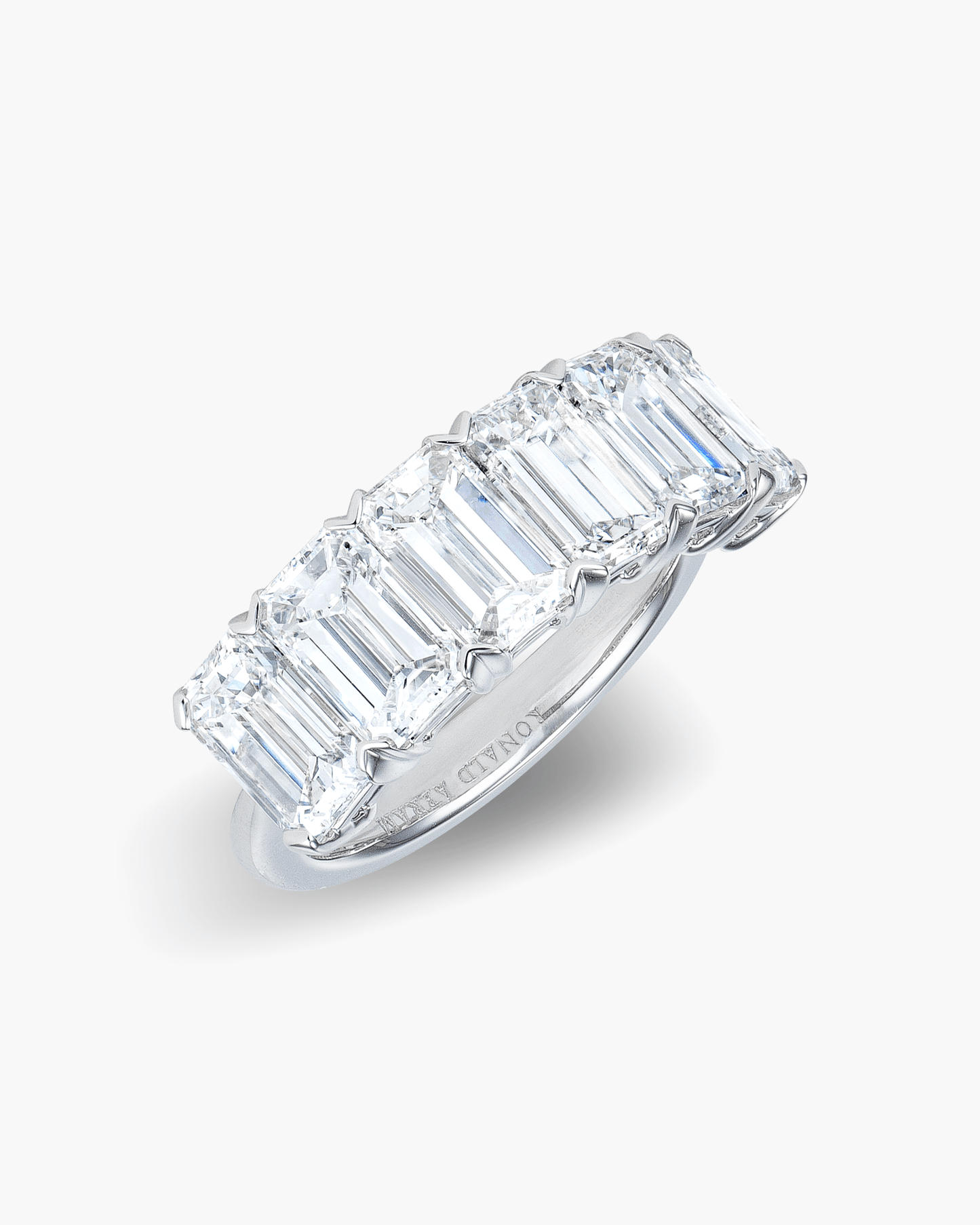 Emerald Cut Diamond Half Eternity Ring (0.70 carat)
