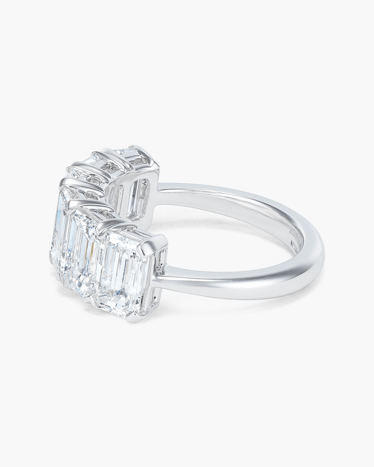 Emerald Cut Diamond Half Eternity Ring (0.70 carat)