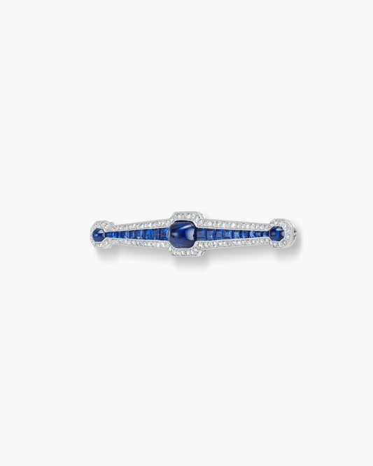 Art Deco Sapphire and Diamond Brooch