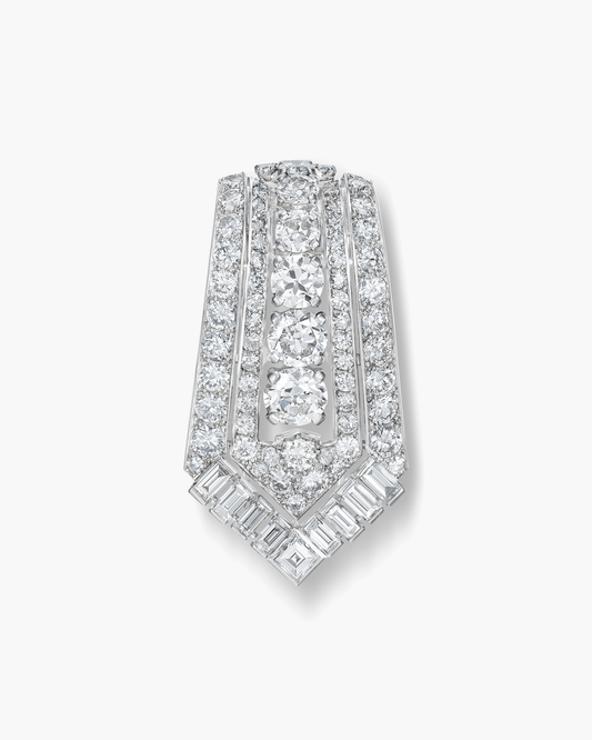 Art Deco Diamond Brooch by Cartier
