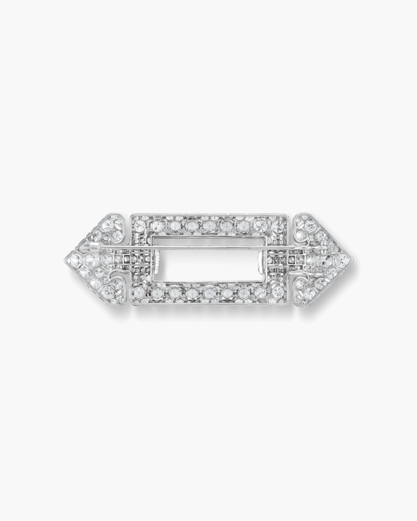 Art Deco Diamond Buckle Brooch by Cartier