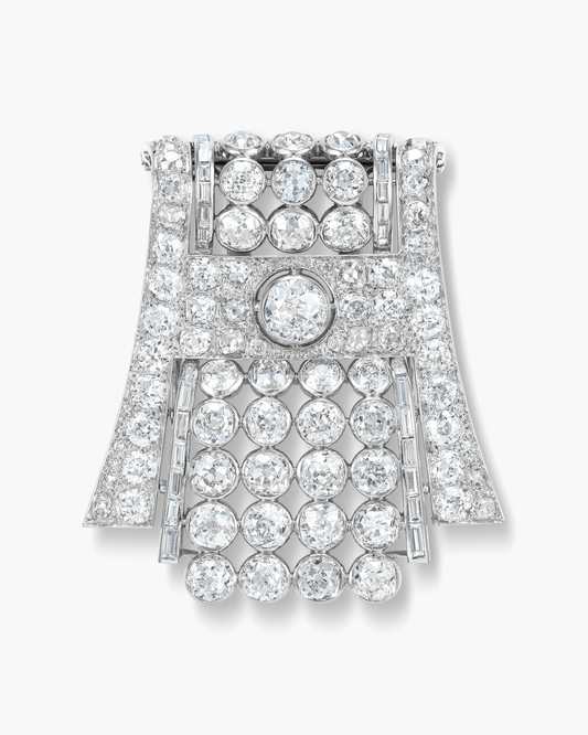 Art Deco Diamond Cascade Brooch by Boucheron