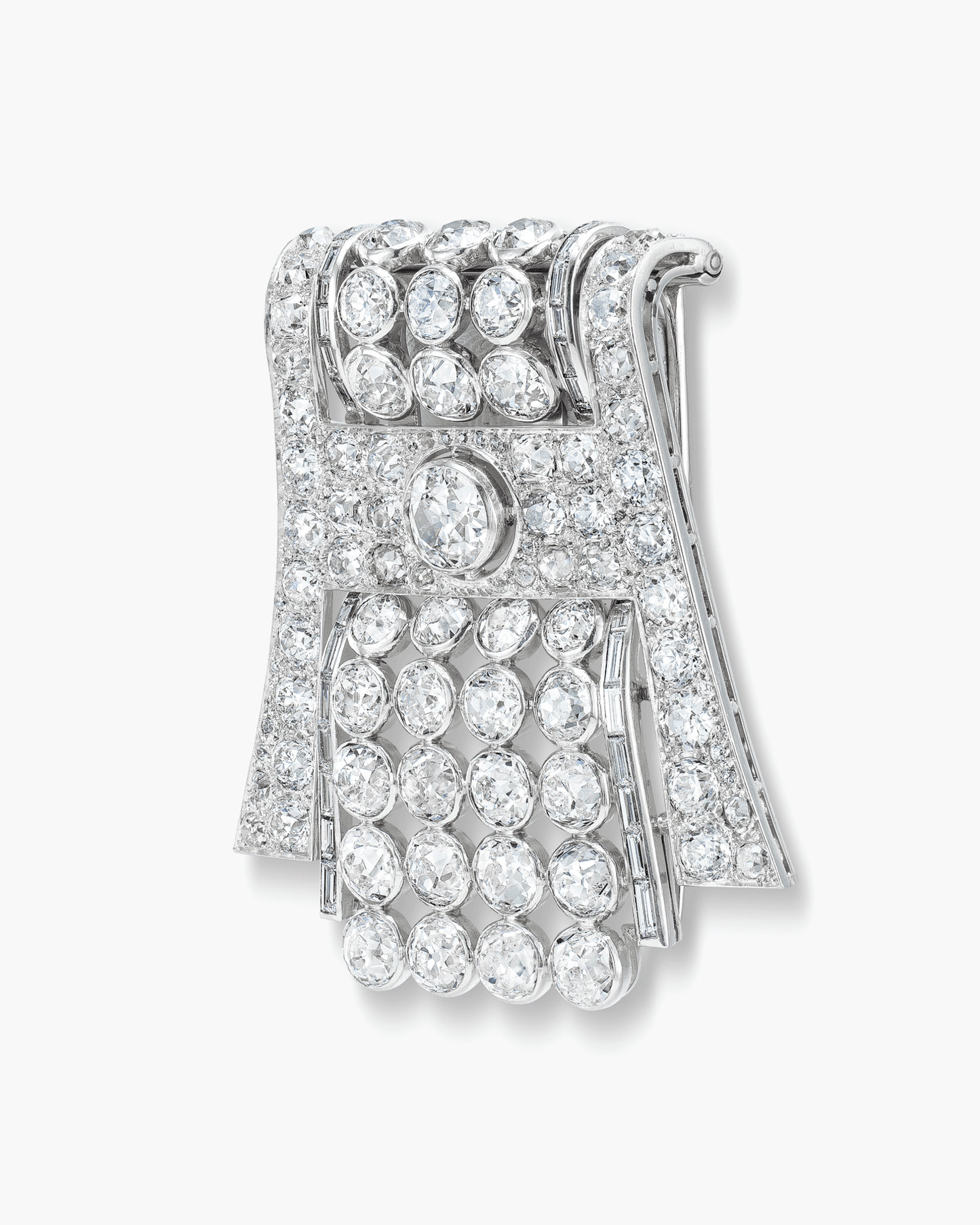Art Deco Diamond Cascade Brooch by Boucheron
