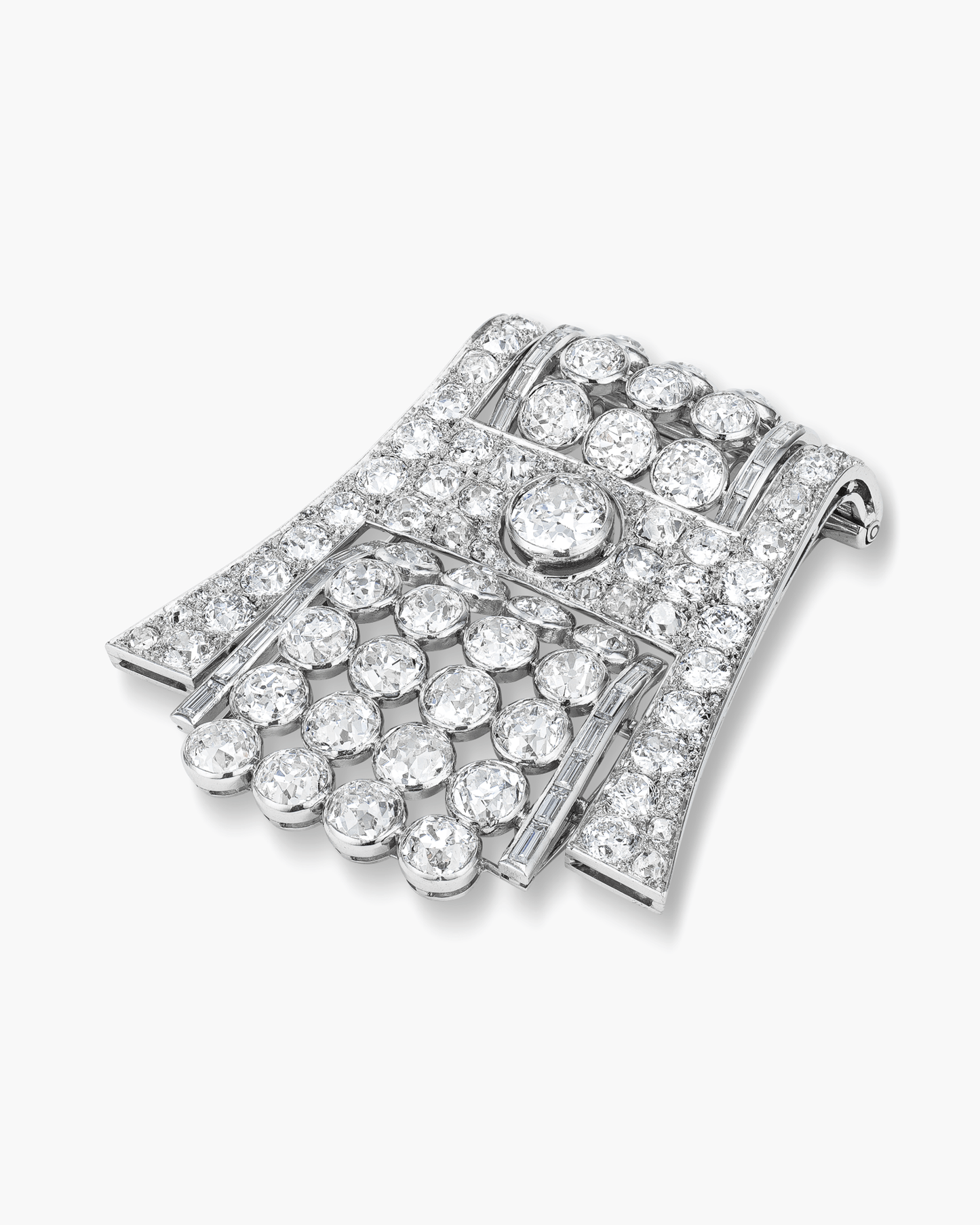 Art Deco Diamond Cascade Brooch by Boucheron