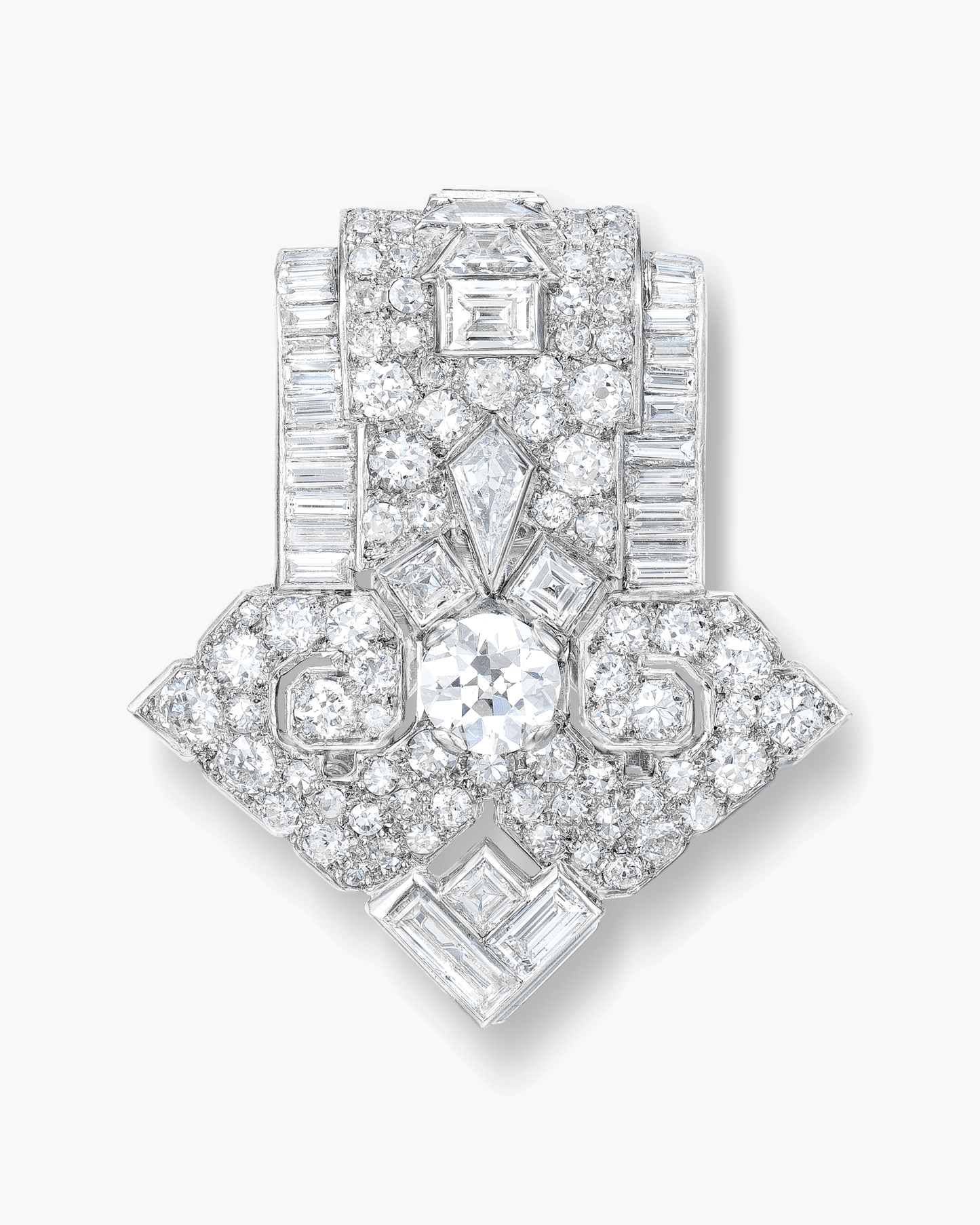 Art Deco Diamond Brooch by Cartier