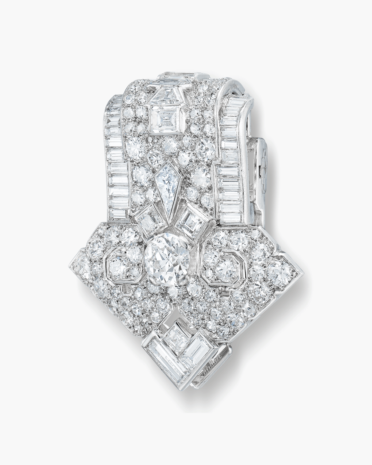 Art Deco Diamond Brooch by Cartier