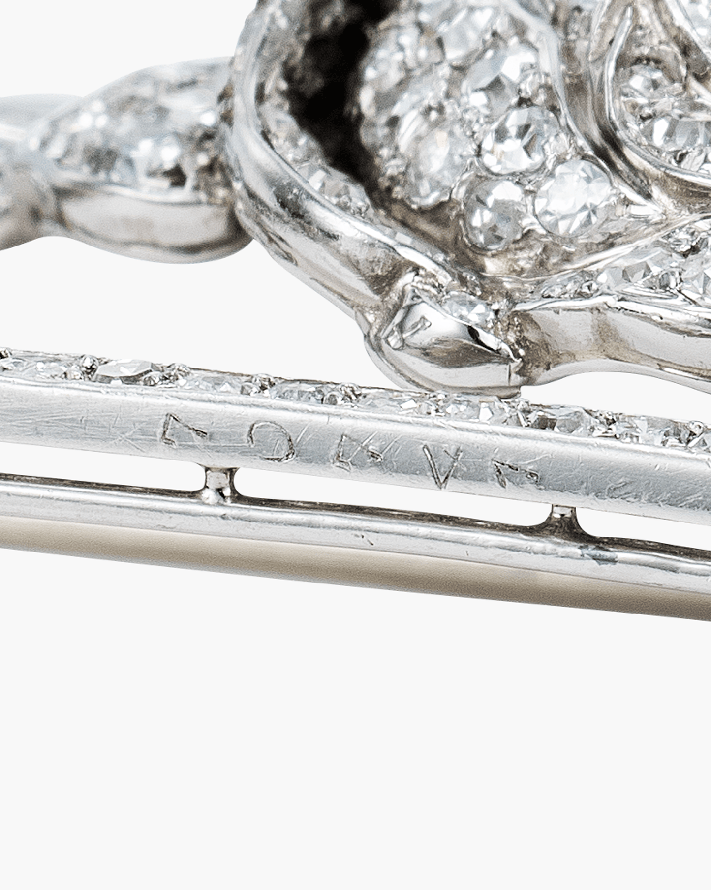 Art Deco Diamond Rose Brooch by Lacloche Frères