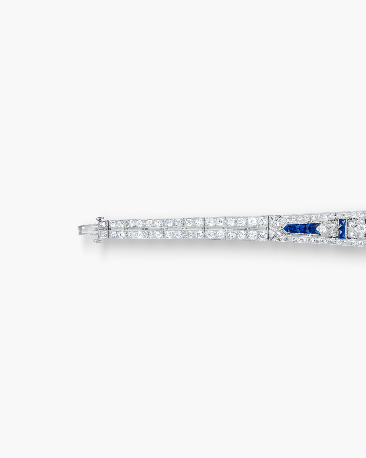 Art Deco Diamond and Sapphire Bracelet by J.E. Caldwell & Co.