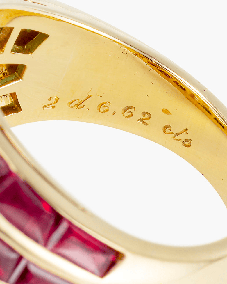 Estate Diamond, Ruby and Emerald Ring by Bulgari