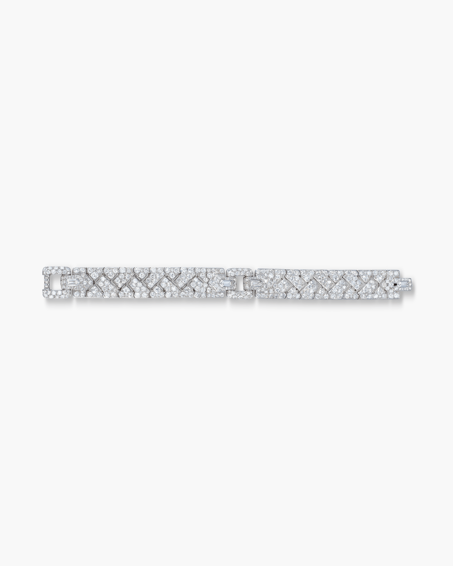 Art Deco Diamond Strap Bracelet by Cartier
